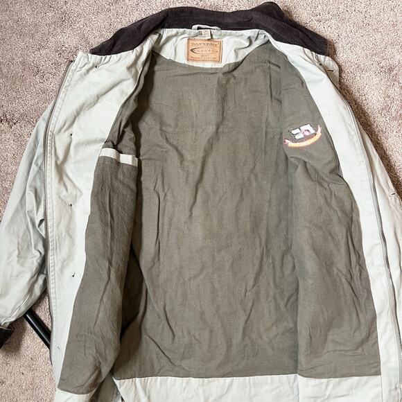 Vtg 90s Swingster Chore Barn Coat Corduroy Collar Workwear Outdoor Utility Farm - Picture 6 of 11